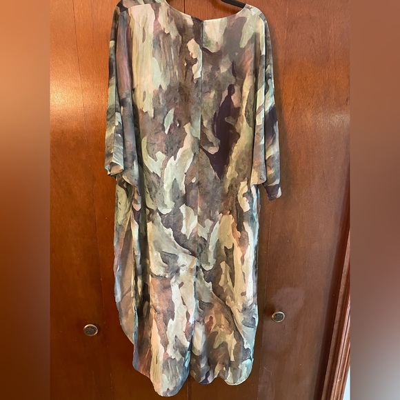 Watercolor camo style kimono. Split sides - Picture 2 of 4